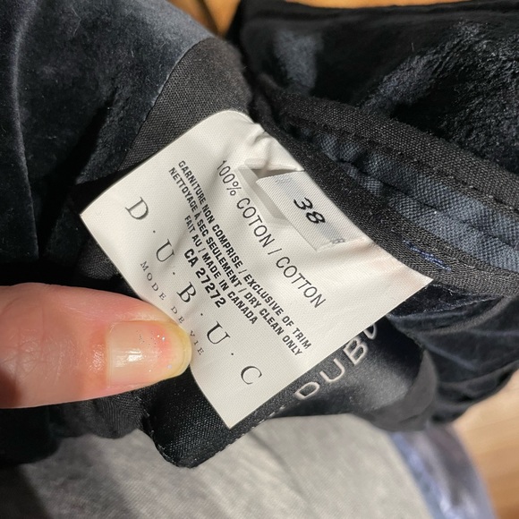 Philippe Dubuc Designer Montreal🇨🇦 Velvet Vest buttoned with Blazer 2 in 1 38 - Picture 7 of 7